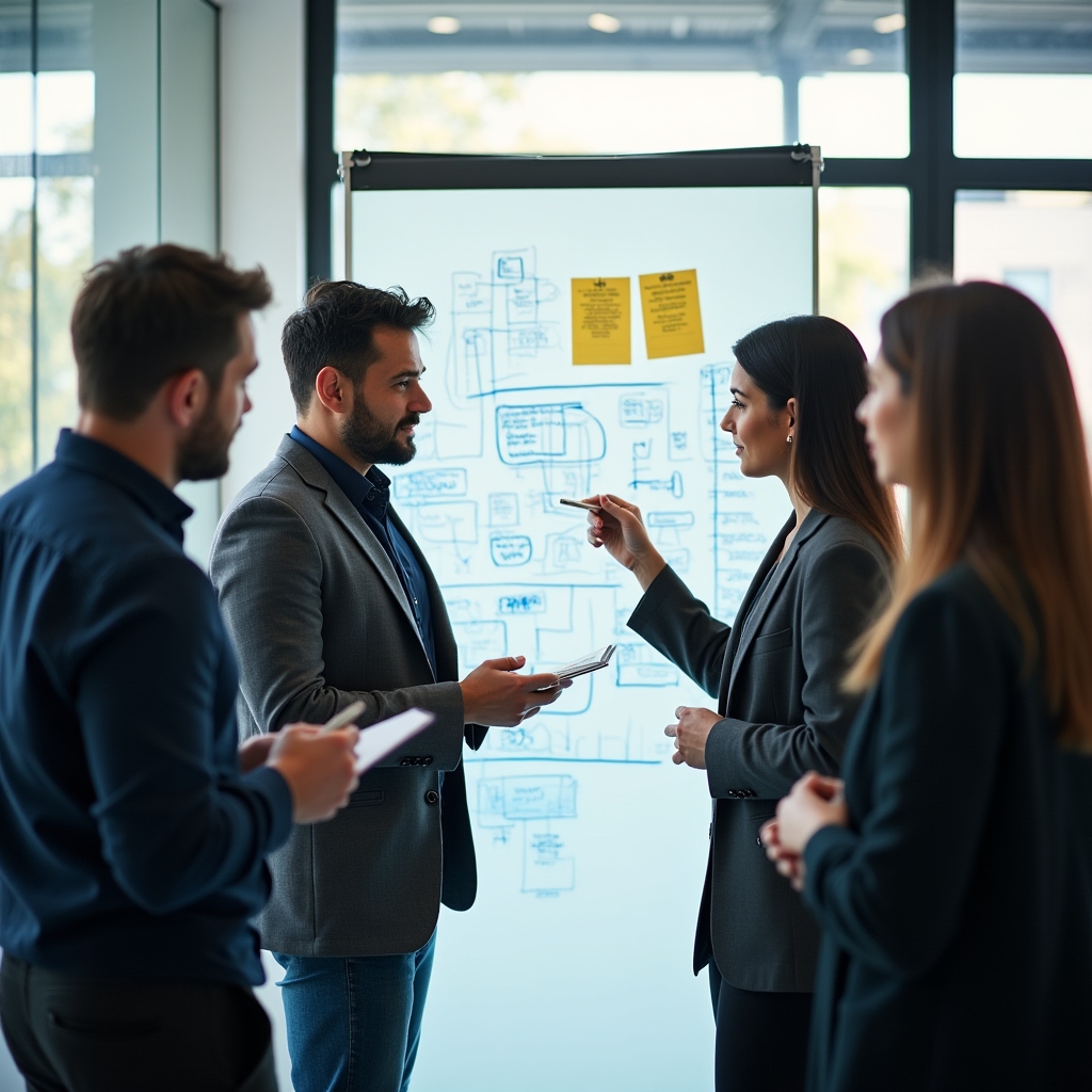 Workshop-Session zur Analyse von Reporting-Strukturen mit einem Unternehmens-Team