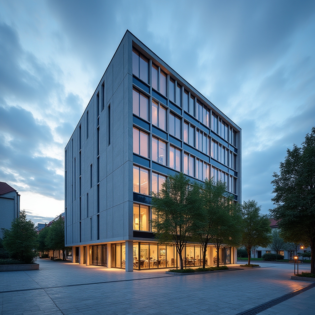 Modernes Bürogebäude in Villach, Österreich, mit klarer Architektur und urbaner Umgebung